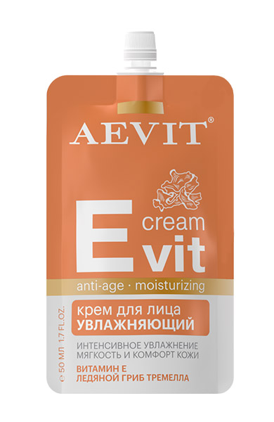 AEVIT Крем увлажняющий для лица Еvit с витамином Е и ледяным грибом тремелла